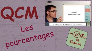 QCM  Les pourcentages  Seconde [upl. by Airotkiv]