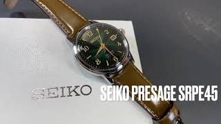 Seiko Cocktail Mojito Green Dial SRPE45 Automatic Presage Watch [upl. by Anerrol]