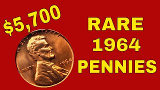 Rare 1964 pennies worth money Valuable pennies to look for [upl. by Nylrehc]