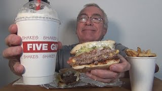 ASMR Eating a Five Guys Bacon Cheese Burger for the first time [upl. by Nodnal]