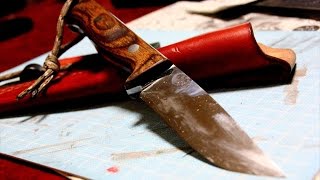 キャンプ用ナイフを作る【Custom Knife Making】 [upl. by Ardni165]