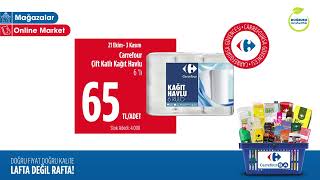 Carrefour Çift Katlı 6’lı Kağıt Havlu 65 TLADET [upl. by Cleaves]