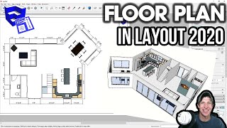 Creating a Floor Plan in LAYOUT 2020 from a SketchUp Model  Layout 2020 Part 1 [upl. by Redvers527]