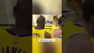 Lebron James Mic’D up shorts nba [upl. by Desberg]