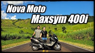 Maxsym 400i  NOVA MOTO do CANAL  Primeira vez na ESTRADA [upl. by Farly]