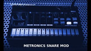 METRONICS SNARE MOD  KORG volca beats [upl. by Niattirb]