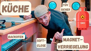 DIY VANAUSBAU I Vollwertige KÜCHE mit Gasbackofen [upl. by Mena335]