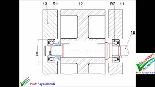 guidage en rotation  contact radial  exercice 5523 [upl. by Anelliw]