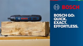 The new Bosch GO Quick Exact Effortless [upl. by Jeromy374]