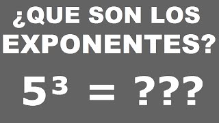 ¿Qué son los exponentes [upl. by Nohtahoj98]