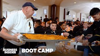 How Annapolis Cooks Feed 4400 Navy Midshipmen In 20 Minutes  Boot Camp  Business Insider [upl. by Lesig453]