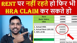 HRA Exemption Calculator EXCEL  House Rent Allowance Calculation to Save Income Tax [upl. by Mistrot]