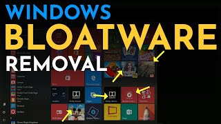 How to Remove Bloatware From Windows 10 2021 Windows 10 Debloater [upl. by Pontias]