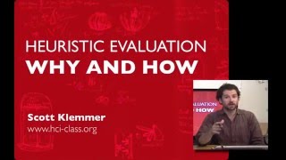 Lecture 14 — Heuristic Evaluation  Why and How  HCI Course  Stanford University [upl. by Soutor614]