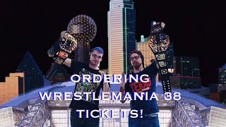 Ordering Wrestlemania 38 Tickets [upl. by Wat]