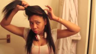 Maintainingmoisturizing straightened hair [upl. by Arika]