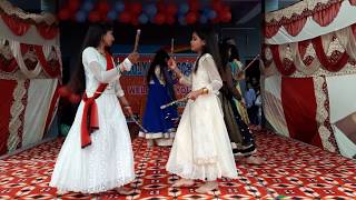 Nagada Sang Dhol Baaje Dandia Dance by RJ Holy Child Schools Girls [upl. by Ardnasxela422]