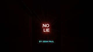 Sean Paul amp Dua Lipa  No Lie  Amazing Black Screen Lyrics [upl. by Nivrehs]