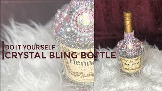 DIY Crystal Bling Bottle [upl. by Trueblood]