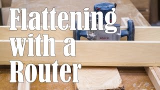 Flattening Boards with a Router Sled [upl. by Ytrebil]