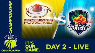 🔴 LIVE Leeward Islands v Barbados  Day 2  West Indies Championship 2024  Thursday 11th April [upl. by Anaej]