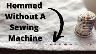 Hemming Stitch by Hand  How to do a Hem Stitch by Hand [upl. by Aehs]