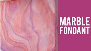 Easy Marble Fondant Tutorial [upl. by Hrutkay]