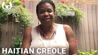 WIKITONGUES Margaret speaking Haitian Creole [upl. by Melvina879]