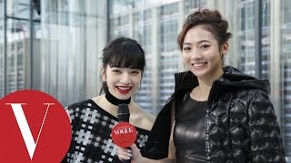 謝沛恩 Chanel秀場訪問小松菜奈Nana Komatsu｜VOGUE客座編輯｜巴黎時裝週 [upl. by Atsyrt509]