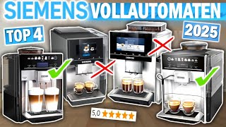 TOP 4 SIEMENS KAFFEEVOLLAUTOMATEN 2025🔥  Die Besten Siemens Kaffeevollautomaten [upl. by Docilla195]