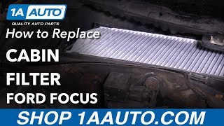 How to Replace Cabin Air Filter 0004 Ford Focus [upl. by Nossaj]