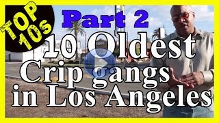 Top Ten Oldest Crip Street Gangs in Los Angeles by Alex Alonso Part 2 [upl. by Paule]