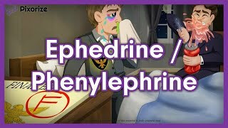 Ephedrine  Phenylephrine Mnemonic for Nursing Pharmacology NCLEX [upl. by Adnolohs542]