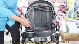 cara melipat stroller babyelle aspen [upl. by Llekim]