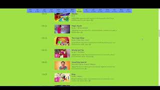 CBeebies schedule from 2014older [upl. by Thebault]