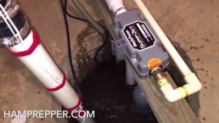 Water Powered Backup Sump Pump [upl. by Gnurt]