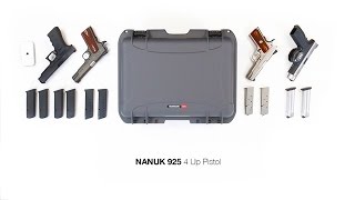 NANUK 925 4 Up Pistol Case [upl. by Nedyarb]