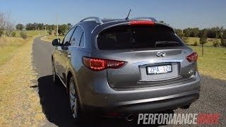 Infiniti FX37 S Premium engine sound and 0100kmh [upl. by Terag208]