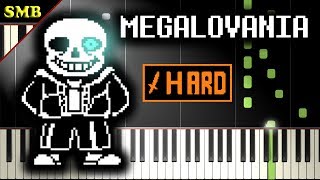 UNDERTALE  MEGALOVANIA  Piano Tutorial [upl. by Mundford703]