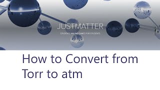 How to Convert from Torr to atm [upl. by Connolly]