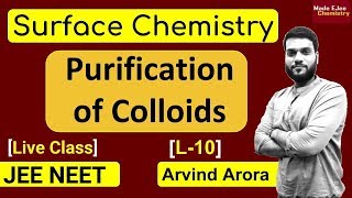 L10 Purification amp Properties of Colloids  Tyndall Effect  Brownian motion  JEE NEET [upl. by Enidlareg344]