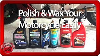 How I Polish amp Wax A Motorcycle For Best Shine Easily [upl. by Saitam]