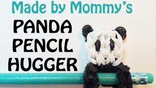 Panda Bear Charm  Rainbow Loom Pencil Hugger 1 [upl. by Zetana]