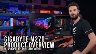 Gigabyte M27Q Product Overview The Worlds First KVM Gaming Monitor [upl. by Arrec]