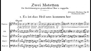 Johannes Brahms  Zwei Motetten Op 29 1860 [upl. by Ayle224]