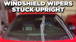 How To Fix Windshield Wipers Stuck In Upright Position [upl. by Polard437]