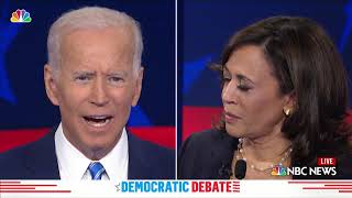 Democratic Debate Kamala Harris Blasts Joe Biden Over Busing Stance  NBC New York [upl. by Blane]