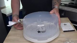 Tommee Tippee Microwave Steriliser Gen 2 Review and Demo [upl. by Zacharias956]