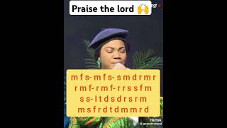 Praise the lord  Mercy Chinwo sang £ Tonic Solfa [upl. by Eedolem]