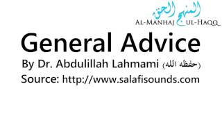 General Advice  By Dr Abdulilah Lahmami [upl. by Eniac]